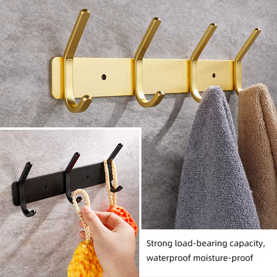 LuxeHook™ Rose Gold Wall Hooks – Sleek Storage, Effortless Style